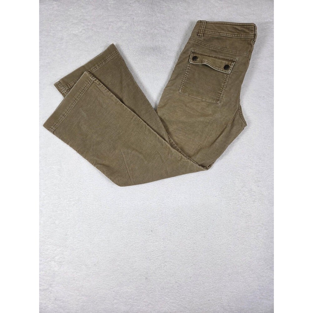 American Eagle Y2K Bootcut Flare Corduroy Cargo Pants Womens 14 Stretch Utility